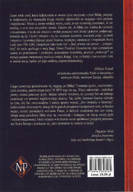 Nowy Przekład Dynamiczny Dobra Wiadomość o ratunku w Chrystusie w relacji Łukasza (NPD) - egzemplarz pilotażowy