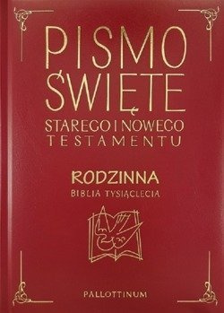 Biblia Tysiąclecia A4 twarda Rodzinna złoto czerwona