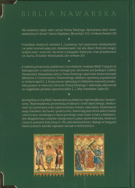Biblia Nawarska Nowy Testament z komentarzem duchowym - ekskluzywna oprawa twarda z okuciami