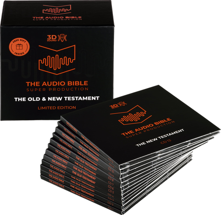 The Audio Bible Super Production -edycja limitowana - Stary i Nowy Testament BOX wersja angielskojezyczna - CD/MP3 