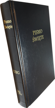 Uwspółcześniona Biblia Gdańska UBG F1 średnia twarda czarna - gruby papier
