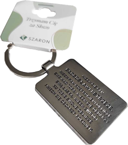 Brelok grawerowany - Niech cię Pan Błogosławi i strzeże...