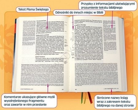 Biblia Edycja Świętego Pawła duża twarda index brąz