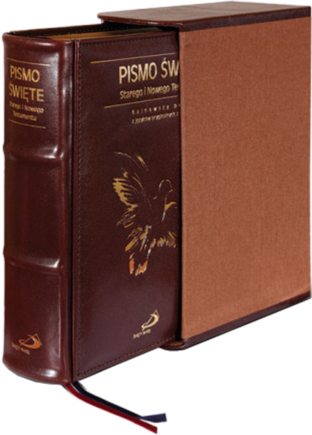 Biblia Edycja Świętego Pawła duża twarda skóra brąz