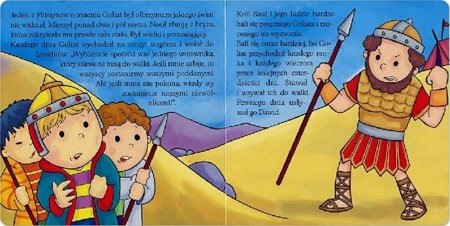 Historie Biblijne - Dawid i Goliat - okładka twarda kartki kartonowe