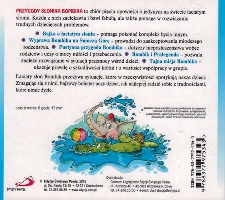 Przygody słonika Bombika - Bogusław Zeman SSP - CD/MP3