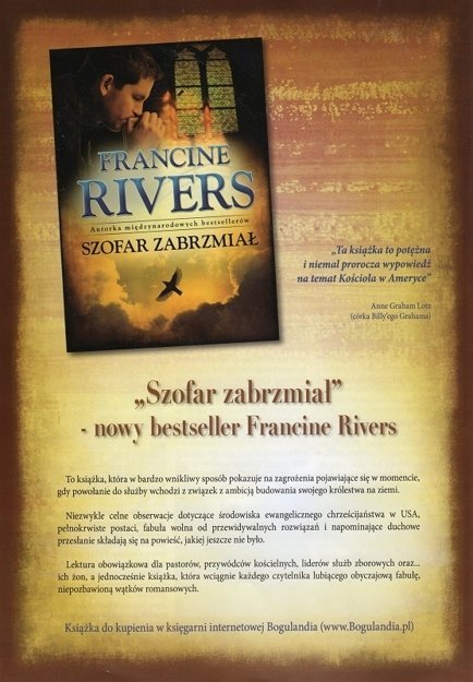 Szofar zabrzmiał - Francine Rivers - 2021 - oprawa miękka