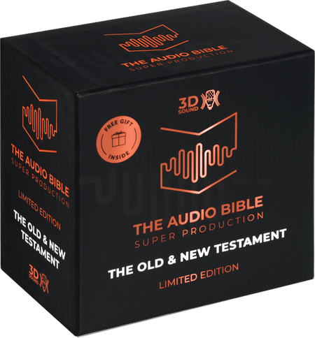 The Audio Bible Super Production -edycja limitowana - Stary i Nowy Testament BOX wersja angielskojezyczna - CD/MP3 