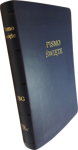 Uwspółcześniona Biblia Gdańska UBG średnia ekoskóra PU F1 złoto granat - gruby papier
